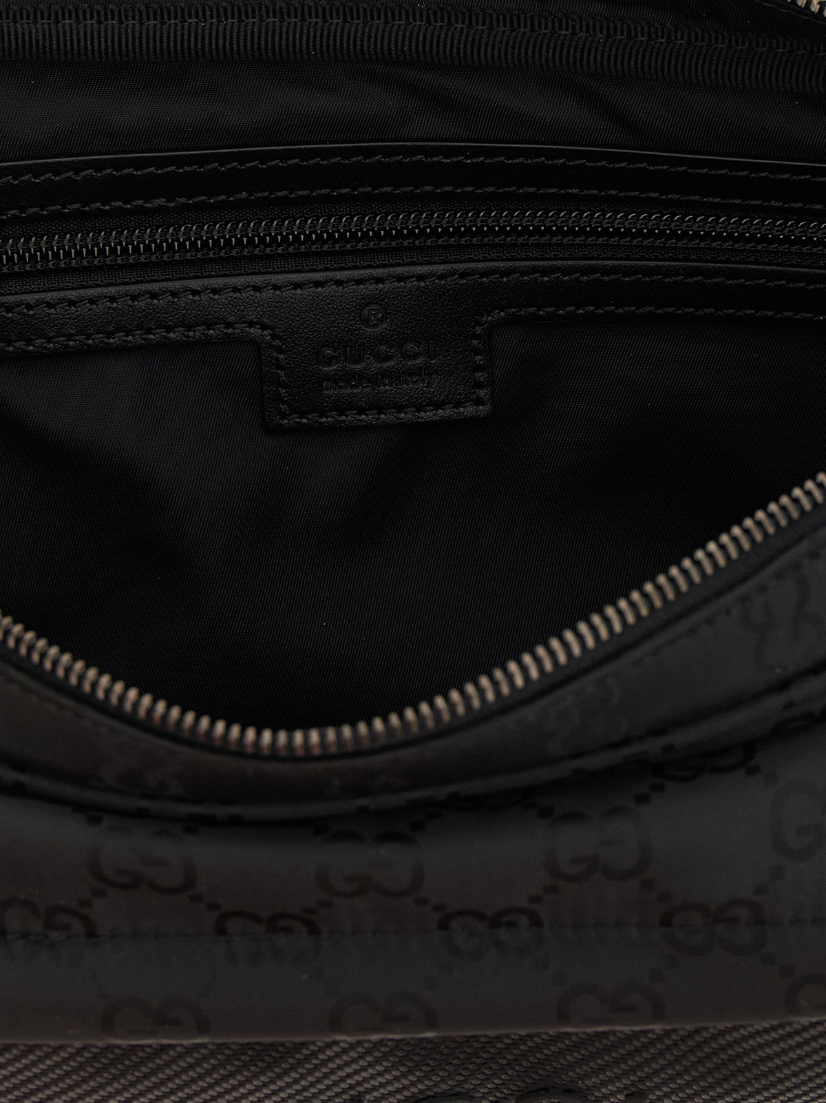Gucci Umhängetasche aus schwarzem Polyester