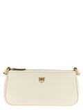 Bolso bandolera PINKO de piel de cabra blanca