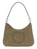 Stella McCartney Schultertasche aus grauem Polyamid
