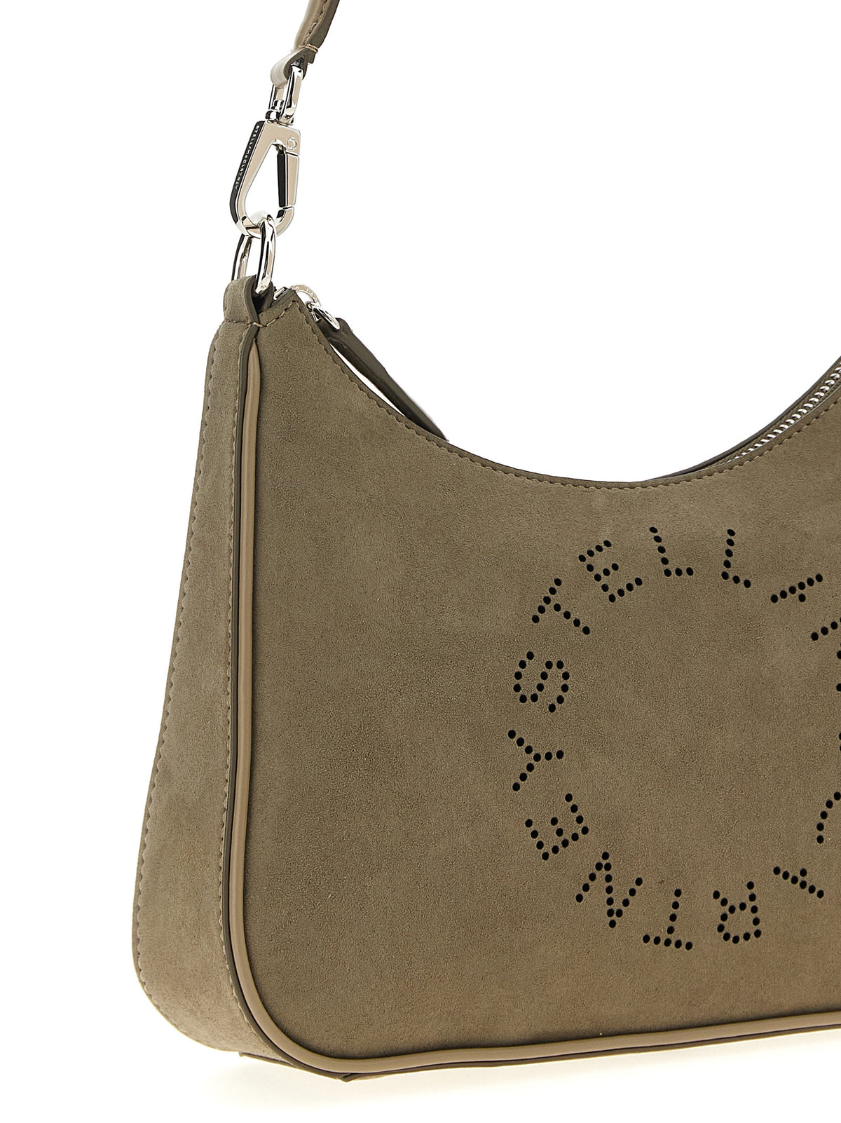 Stella McCartney Schultertasche aus grauem Polyamid