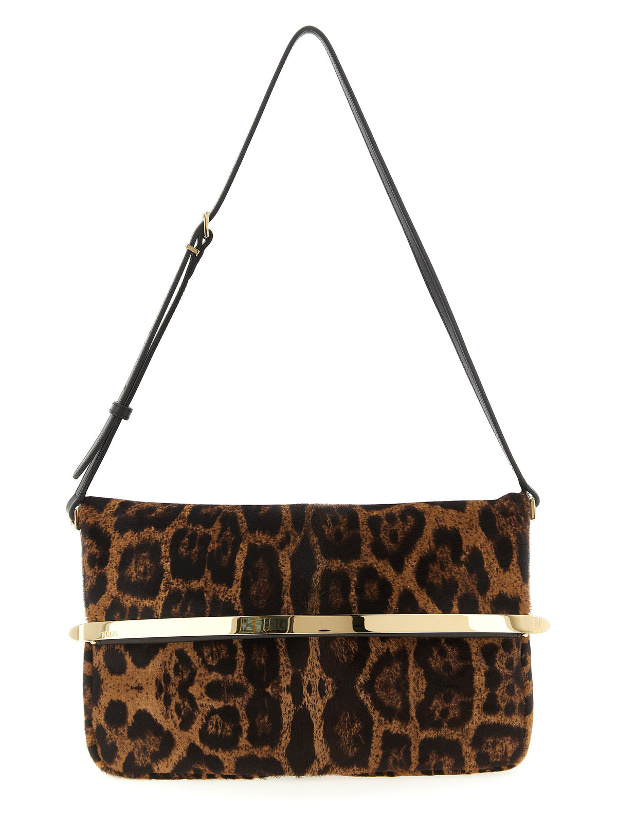 Tod's bruine schoudertas van kalfsleer