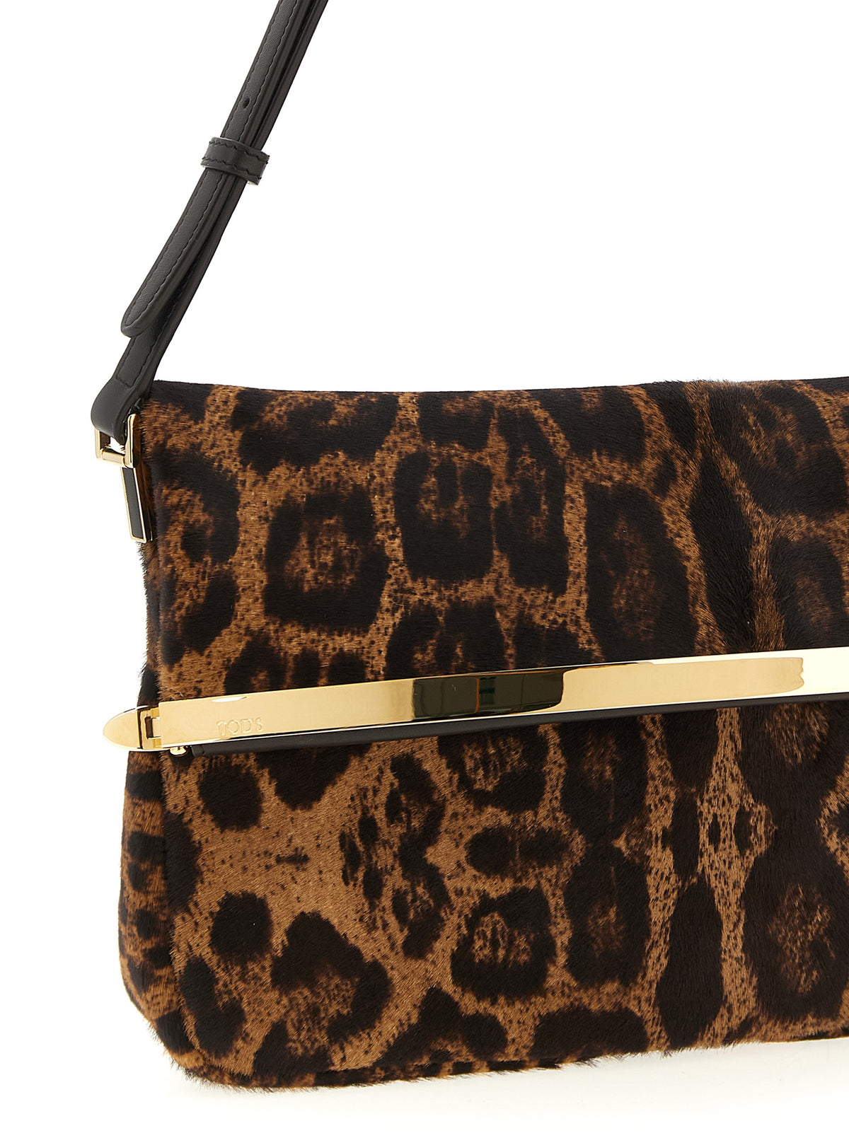 Tod's bruine schoudertas van kalfsleer