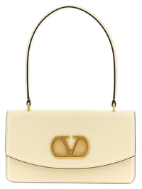 Valentino Garavani White Calfskin Shoulder Bag