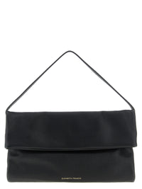 Elisabetta Franchi Black Calfskin Shoulder Bag