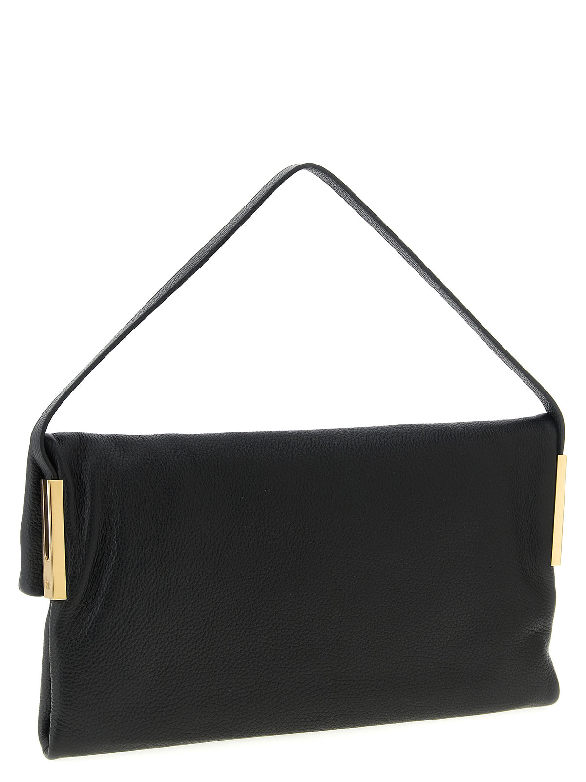 Elisabetta Franchi Black Calfskin Shoulder Bag