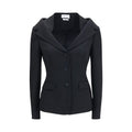 Veste longue en laine noire Oves Aries Alexander McQueen