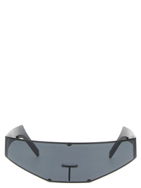 Rick Owens Black Stainless Steel Sunglasses