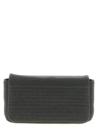 Brunello Cucinelli Black Leather Clutch Bag