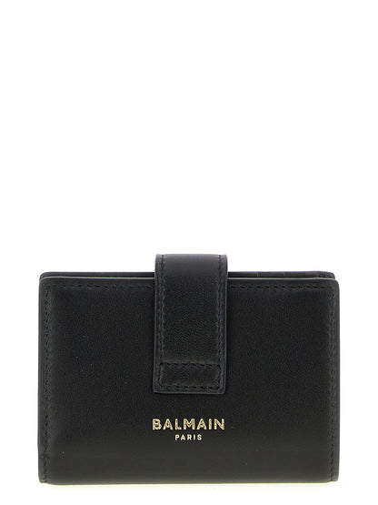 Balmain Black Lamb Leather Cardholder