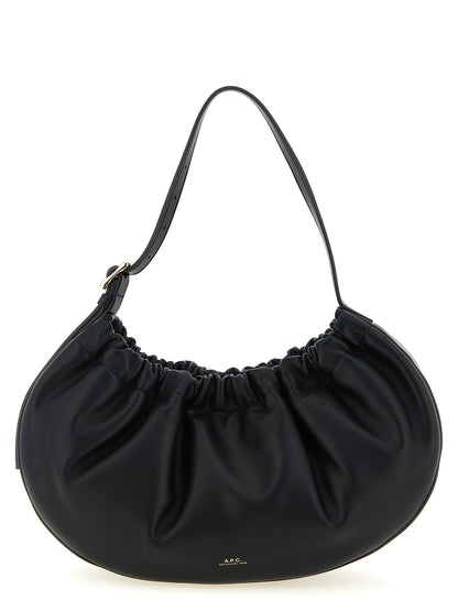 A.P.C. Black Polyethylene Shoulder Bag