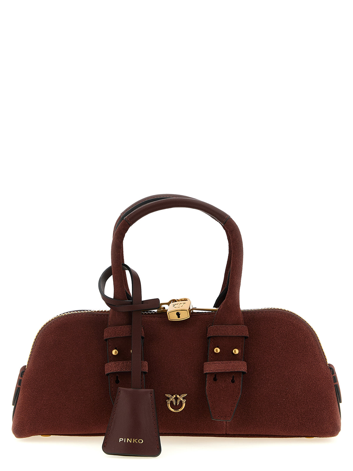 Sac à bandoulière PINKO en cuir de vachette bordeaux