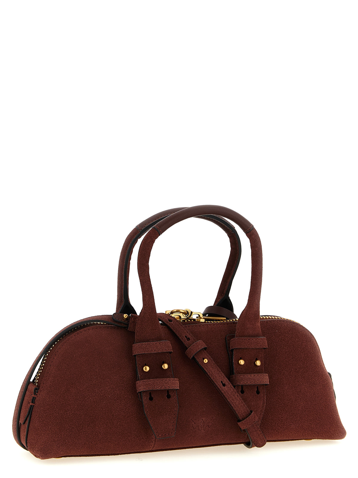 Sac à bandoulière PINKO en cuir de vachette bordeaux