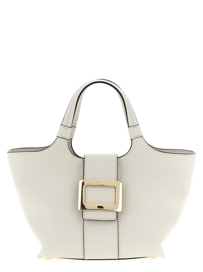 Roger Vivier Gray Calfskin Tote Bag