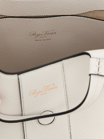 Roger Vivier Gray Calfskin Tote Bag