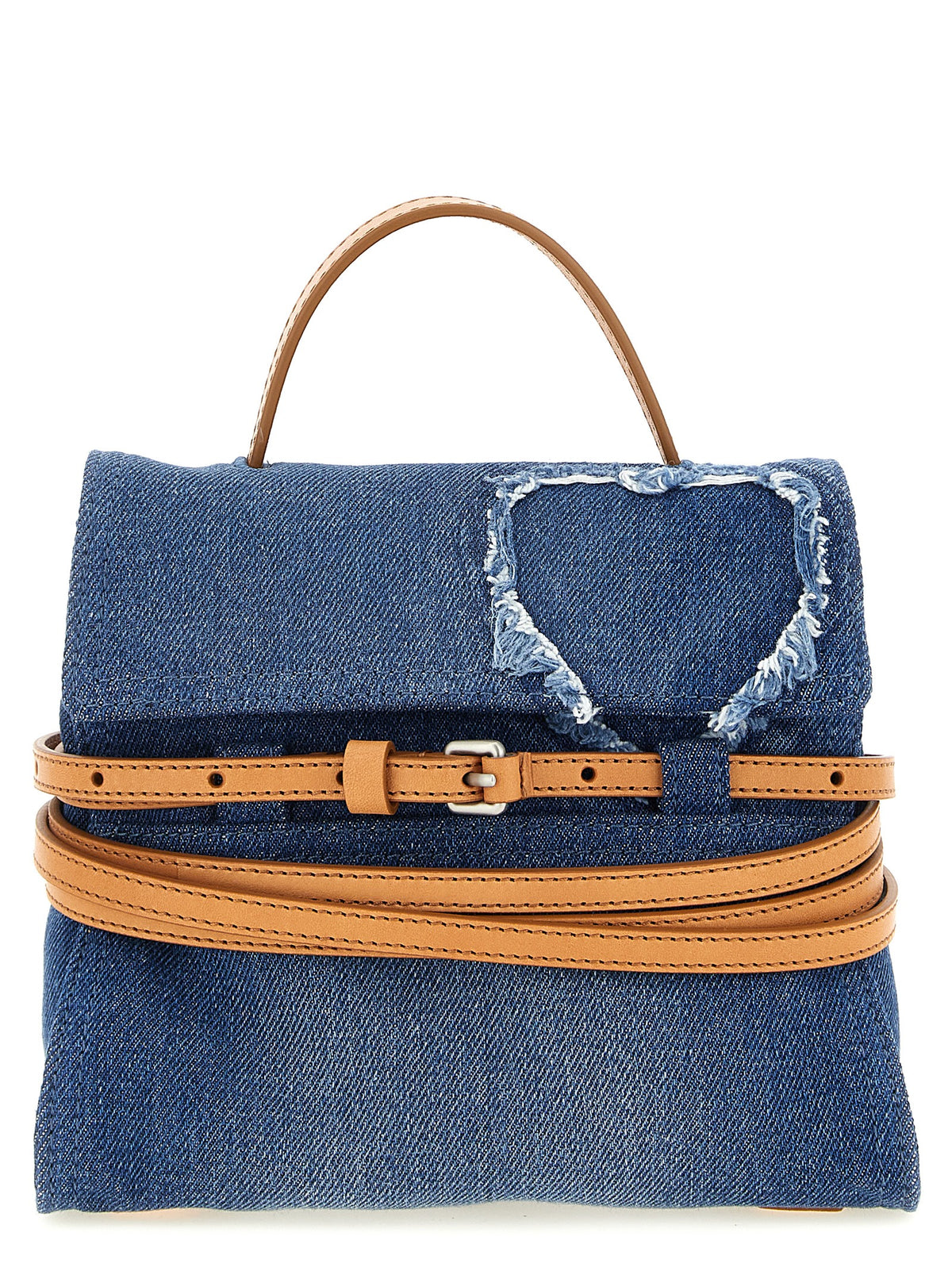Moschino Handtasche aus blauer Baumwolle