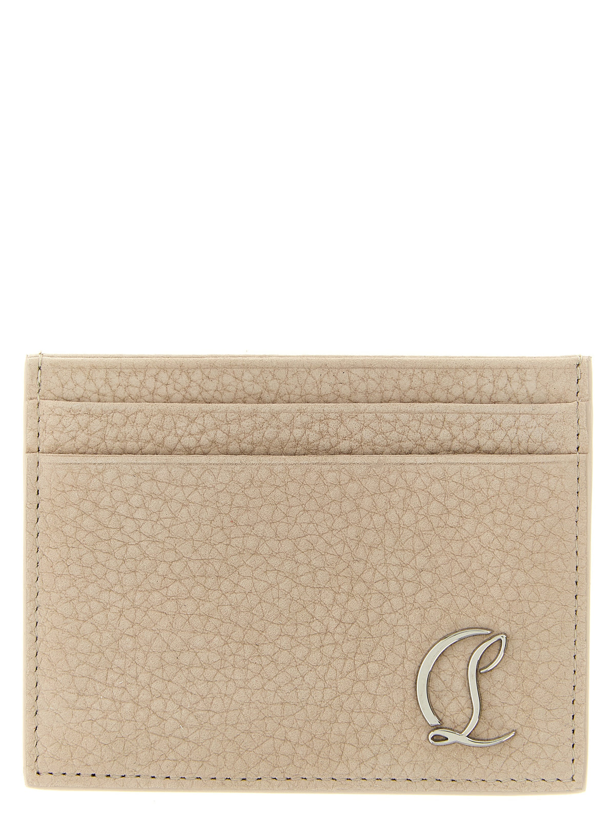 Christian Louboutin Beige Kalfsleren Pashouder