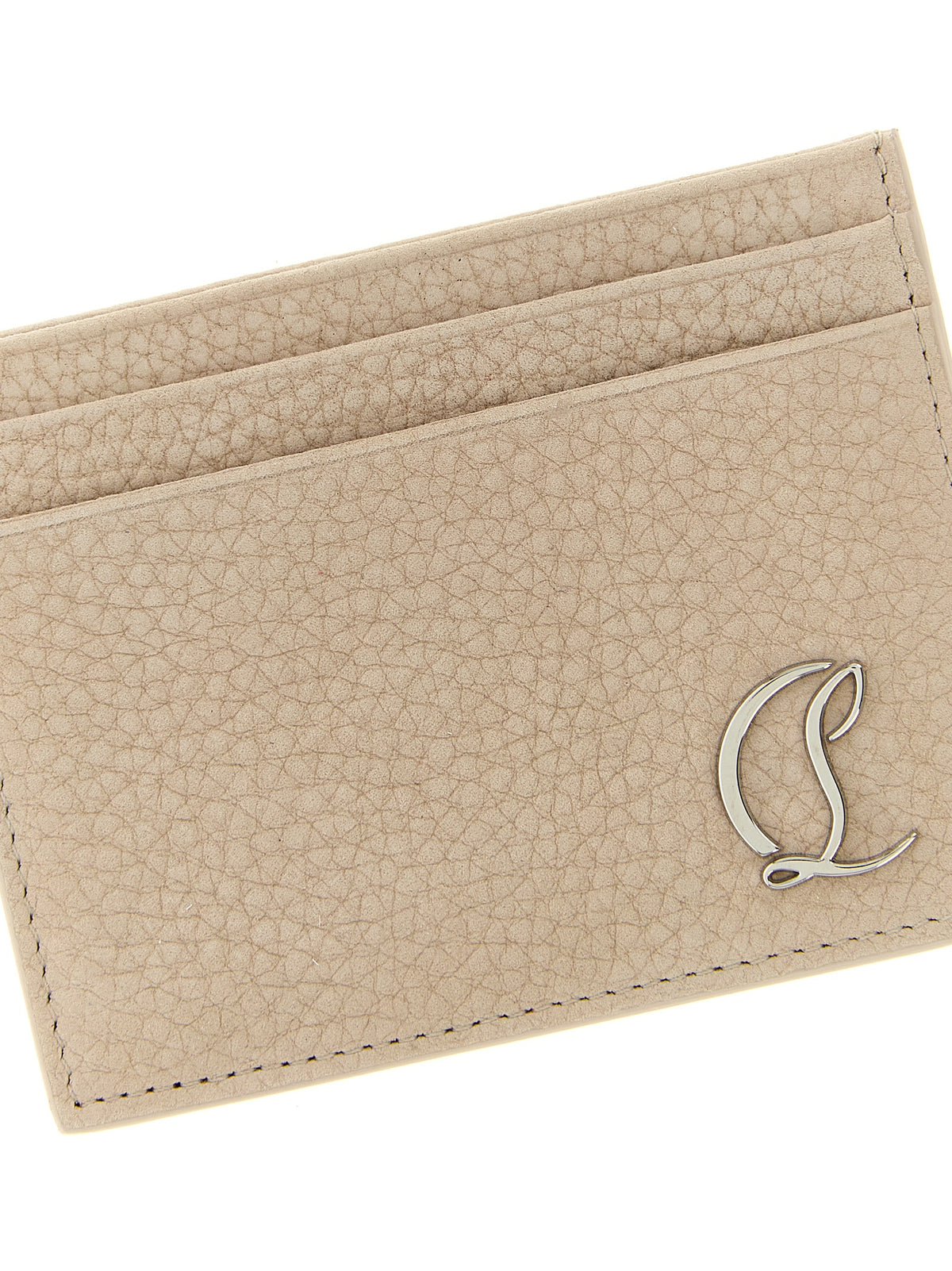 Christian Louboutin Beige Kalfsleren Pashouder