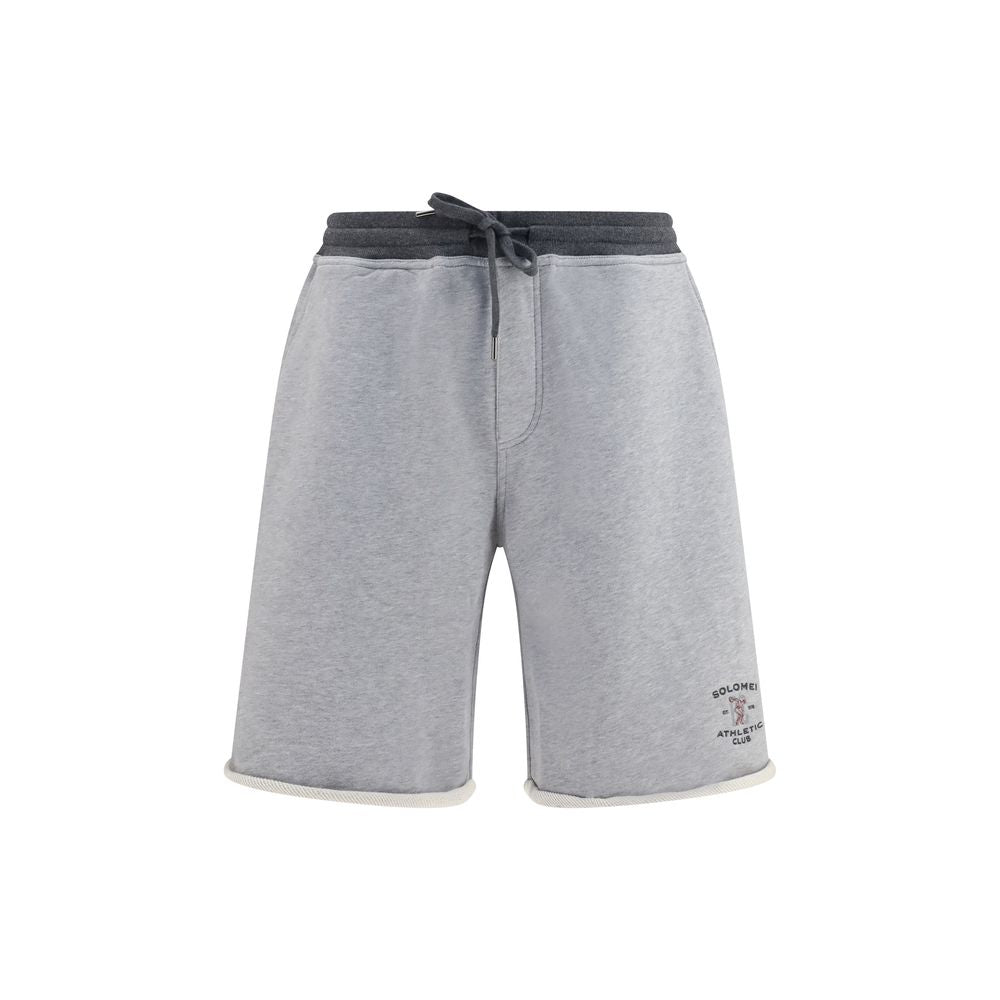 Shorts Bermuda Brunello Cucinelli in cotone grigio