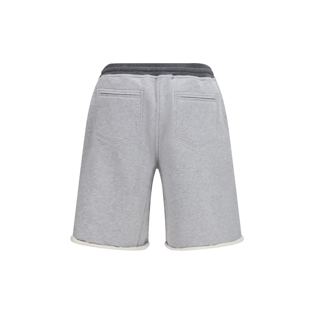 Shorts Bermuda Brunello Cucinelli in cotone grigio