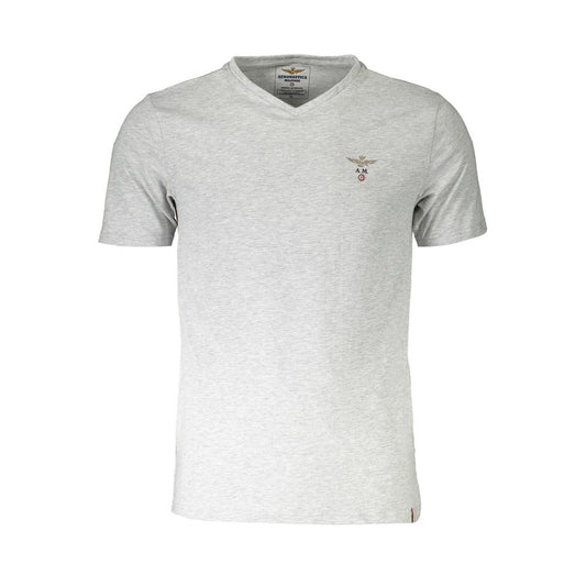 Maillot de corps homme en coton gris Aeronautica Militare