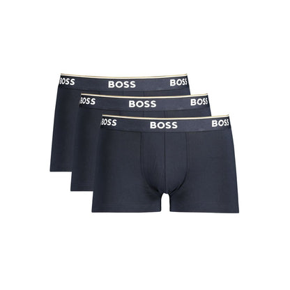 Hugo Boss Boxer da Uomo in Cotone Blu