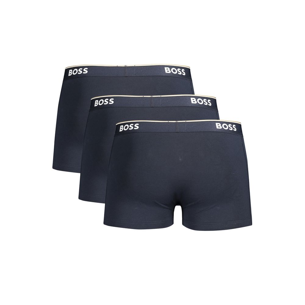 Hugo Boss Boxer da Uomo in Cotone Blu