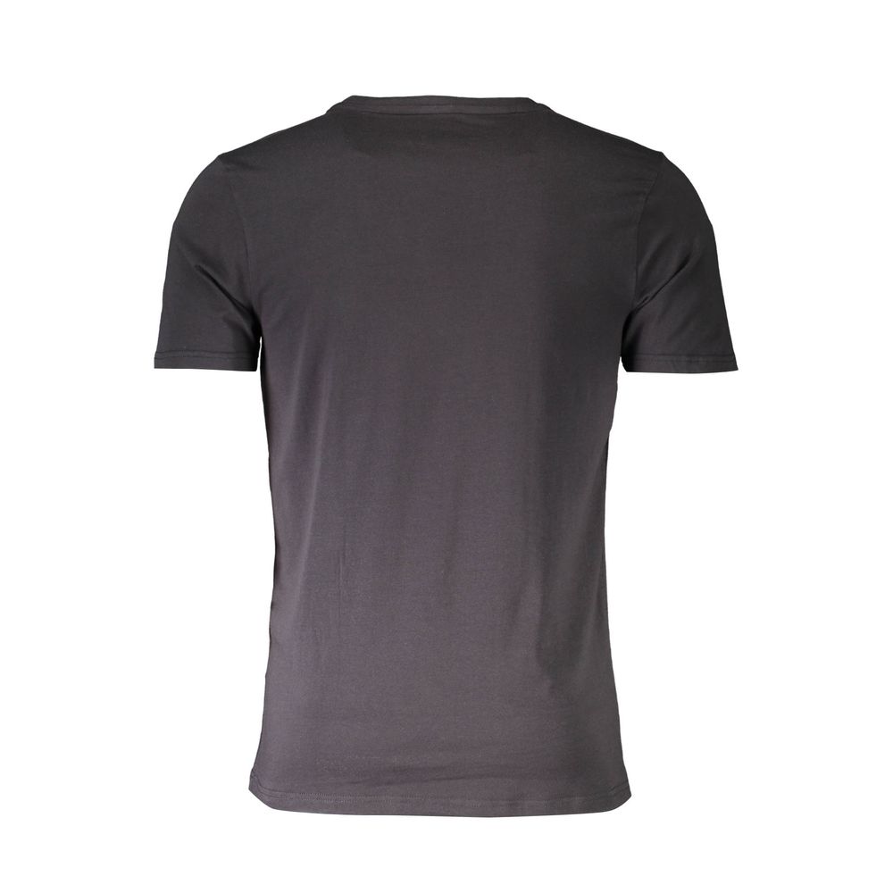 Camicia da uomo in cotone nera Aeronautica Militare