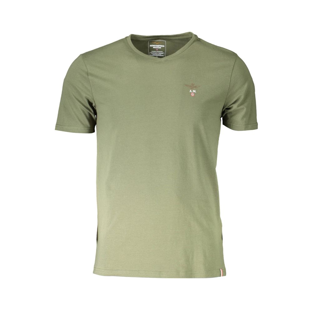 Aeronautica Militare Groen Katoenen Heren T-shirt