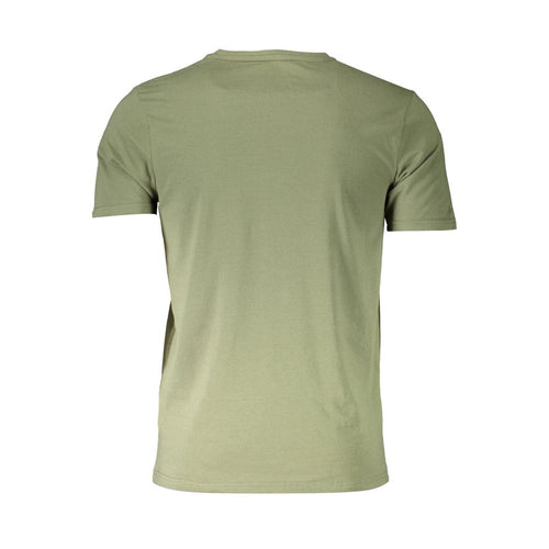 Aeronautica Militare Grünes Herren-T-Shirt aus Baumwolle