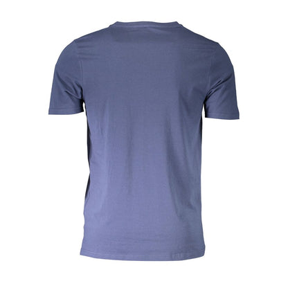 T-shirt da uomo in cotone blu Aeronautica Militare