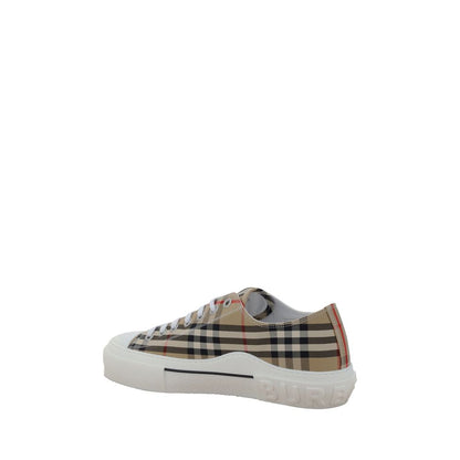 Sneakers basse Burberry in cotone marrone