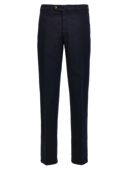 Pantalon décontracté Brunello Cucinelli en coton bleu