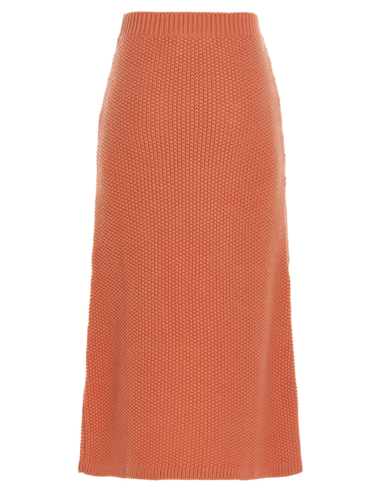 Minigonna Chloé in cashmere arancione