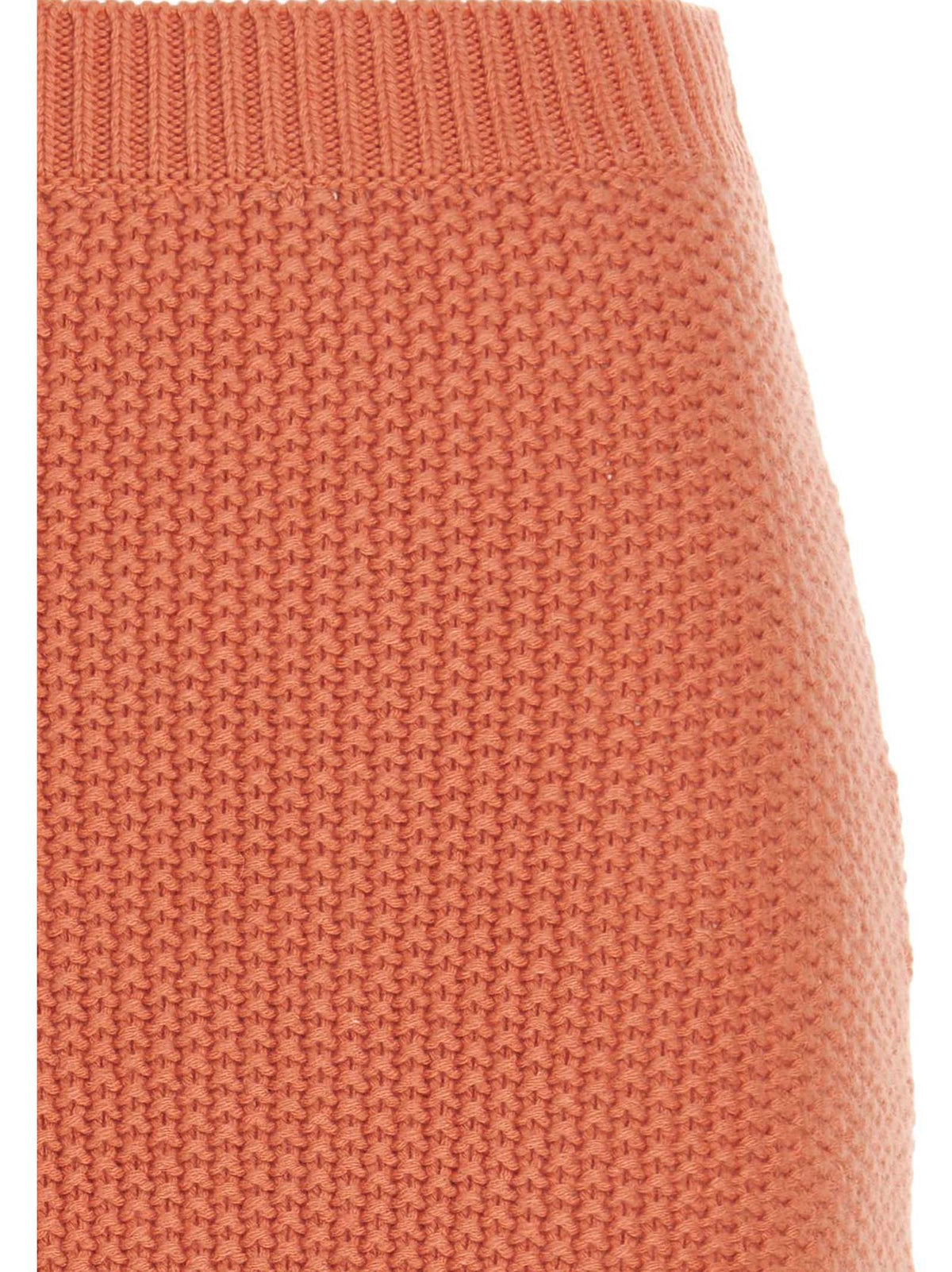 Minigonna Chloé in cashmere arancione
