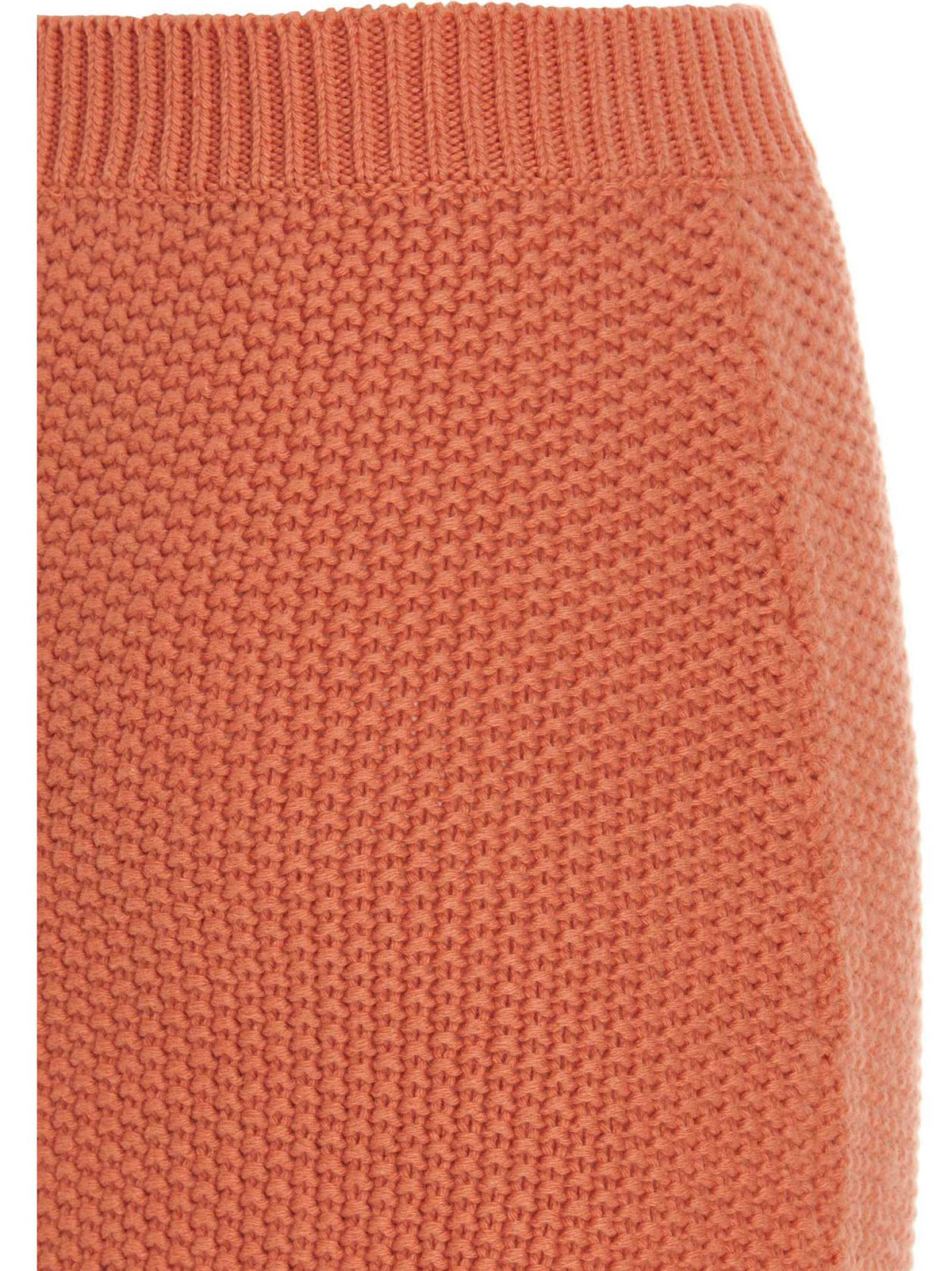 Minigonna Chloé in cashmere arancione