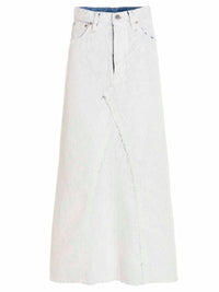 Maison Margiela White Cotton Mini Skirt