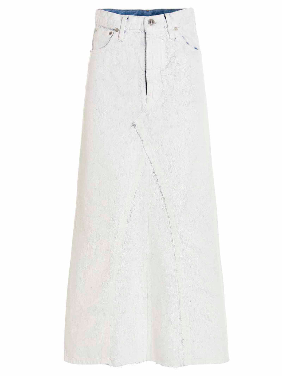 Minifalda de algodón blanca Maison Margiela