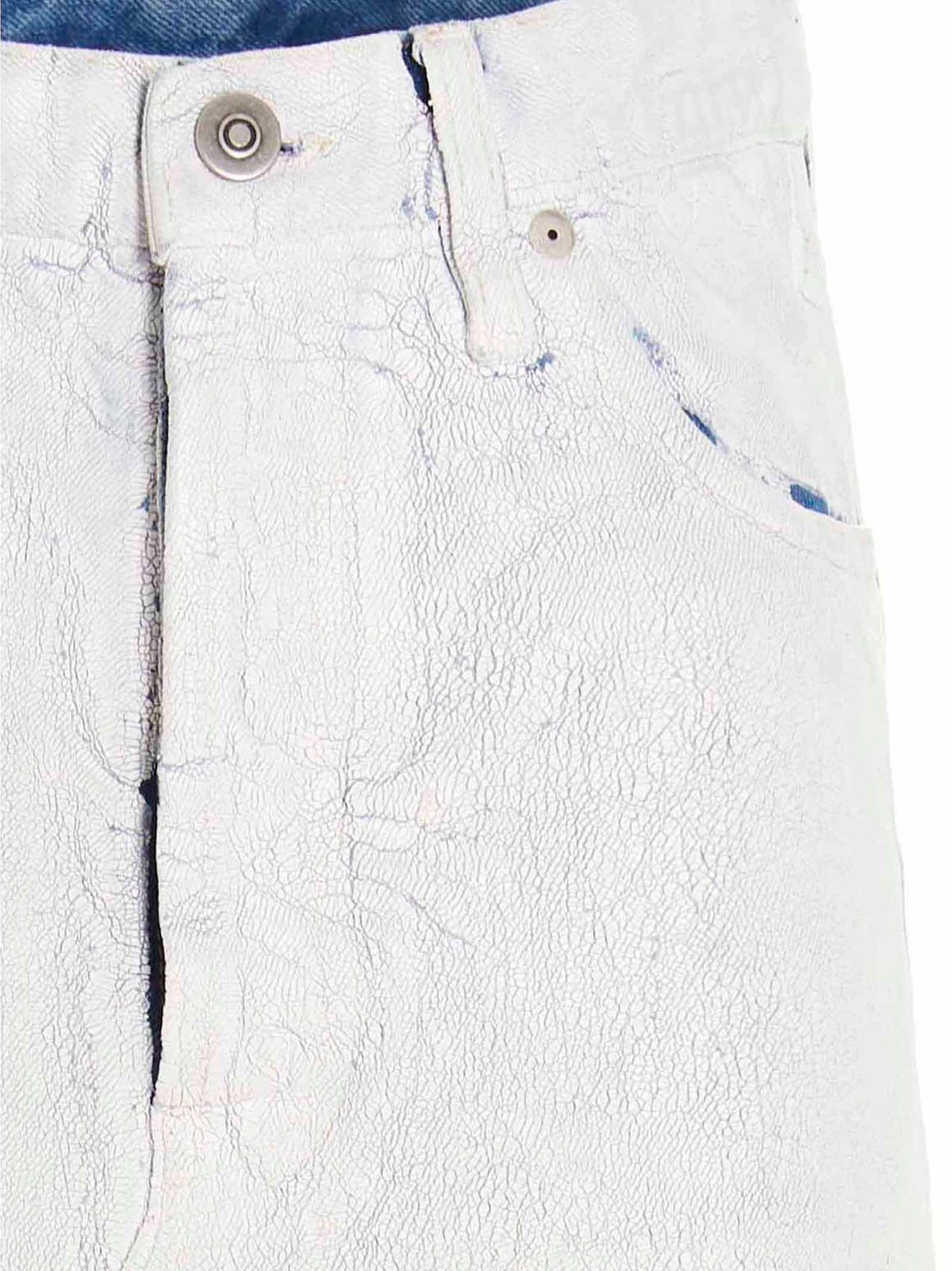 Minifalda de algodón blanca Maison Margiela