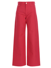 Wandler Fuchsia Cotton Flared Pants