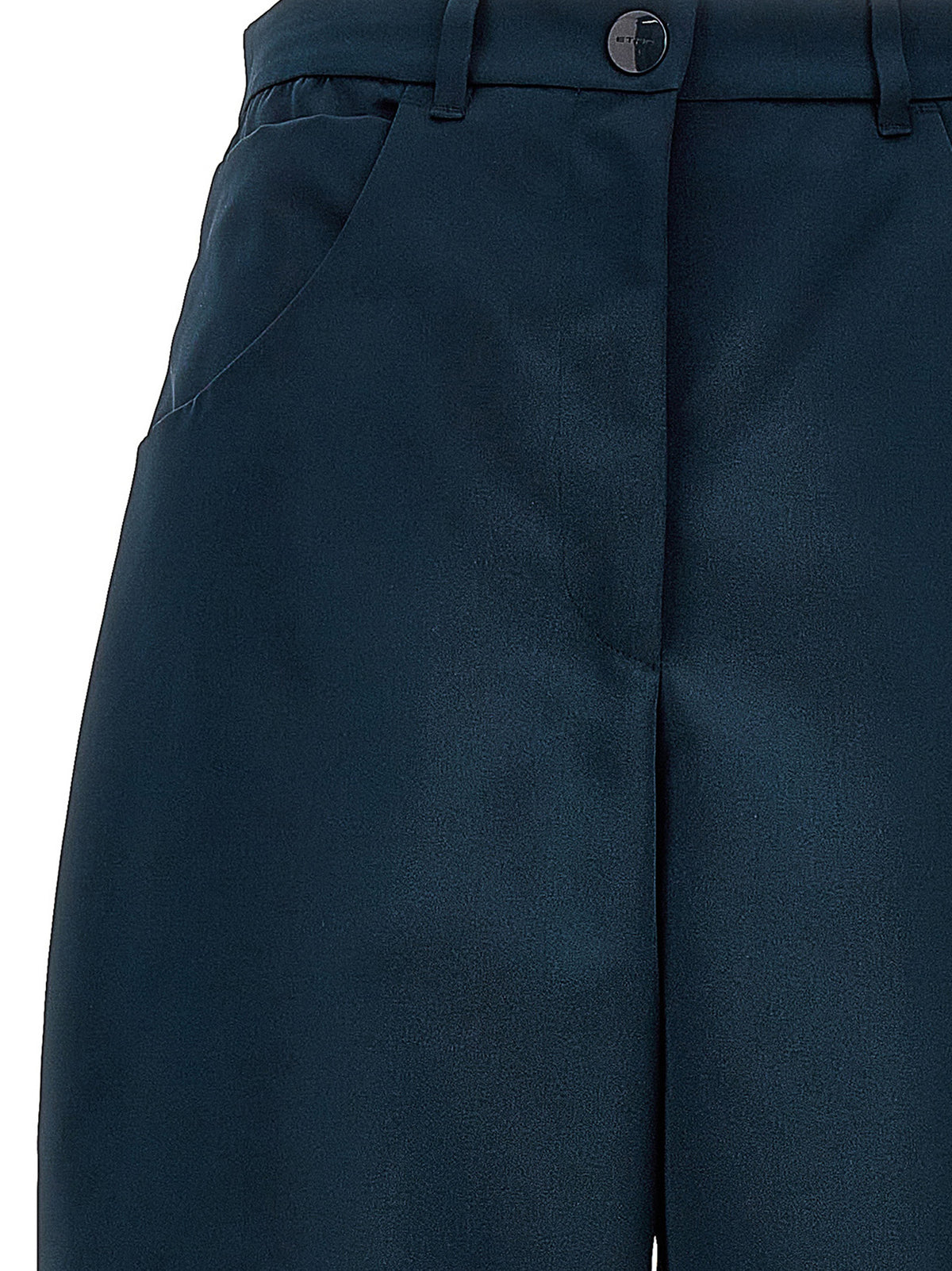 Etro Blaue Cargo-Hose aus Polyester