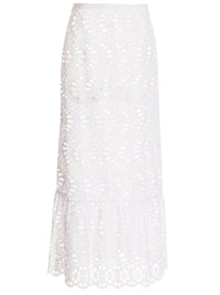 Giambattista Valli White Cotton Mini Skirt
