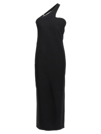Sportmax Black Viscose Long Dress