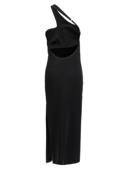 Sportmax Black Viscose Long Dress