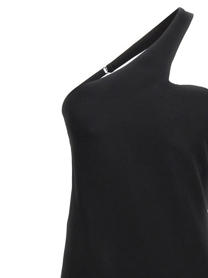 Sportmax Black Viscose Long Dress