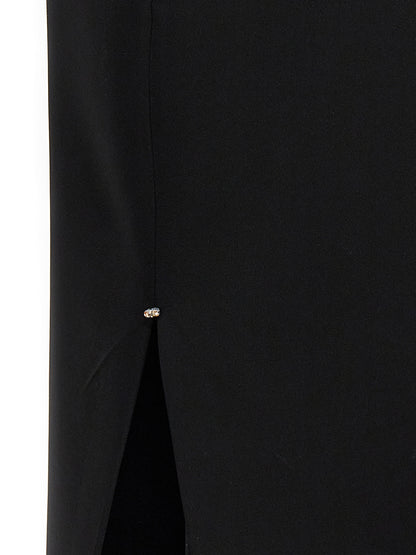 Sportmax Black Viscose Long Dress