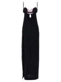 Nensi Dojaka Black Viscose Long Dress