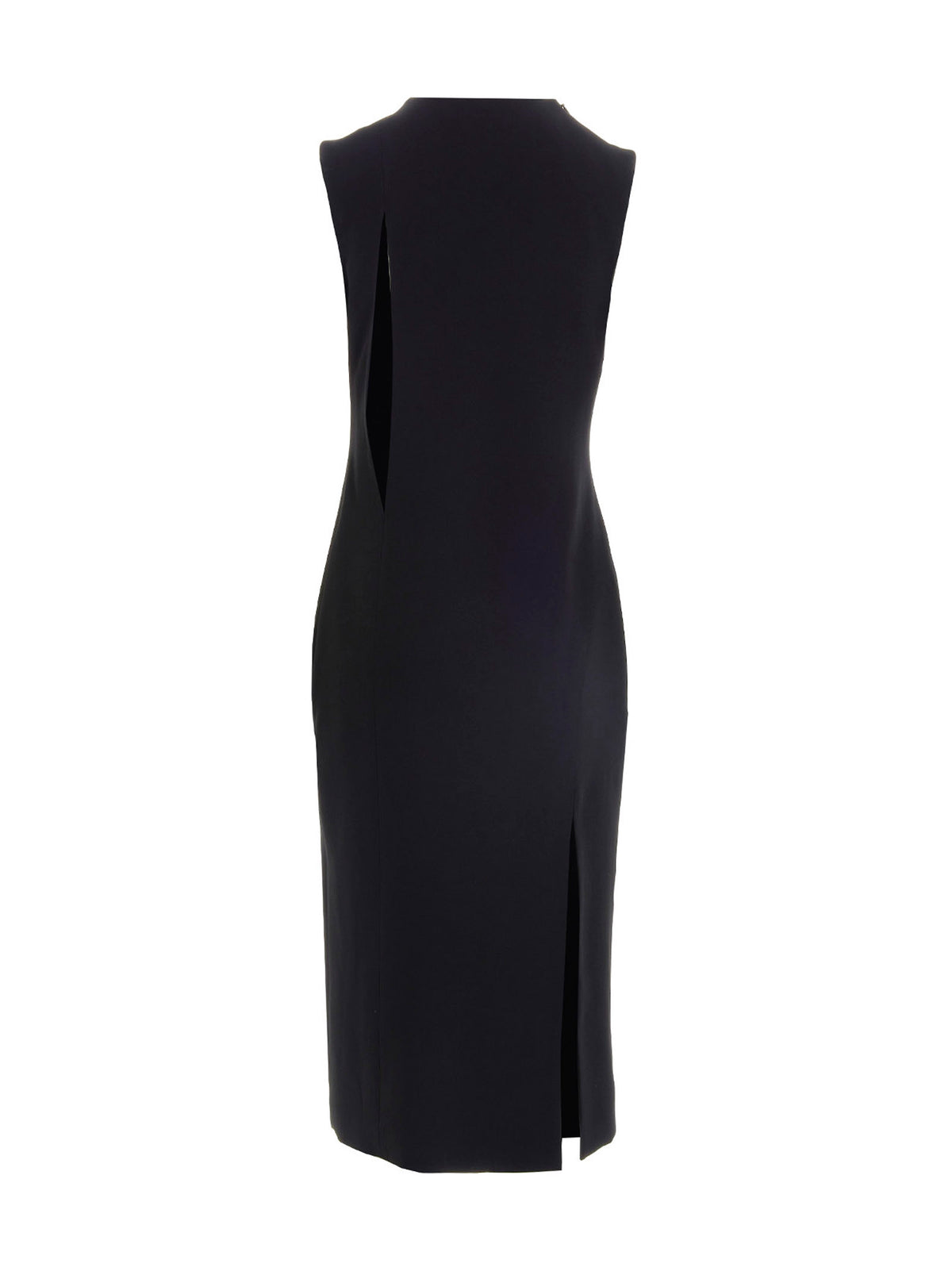 Abito midi Versace in acetato nero
