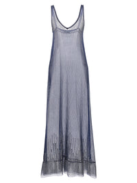 Paco Rabanne Blue Polyamide Long Dress