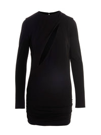 Versace Black Viscose Short Dress