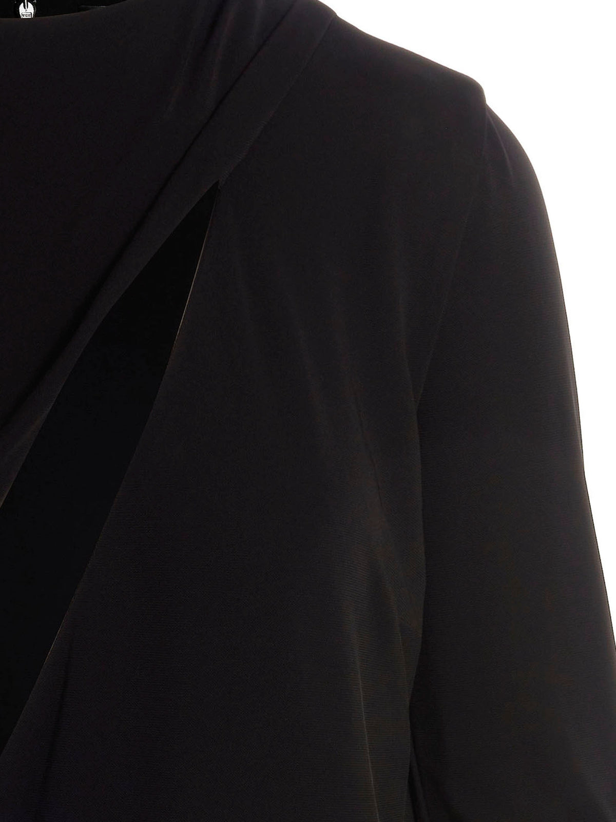 Abito corto Versace in viscosa nera